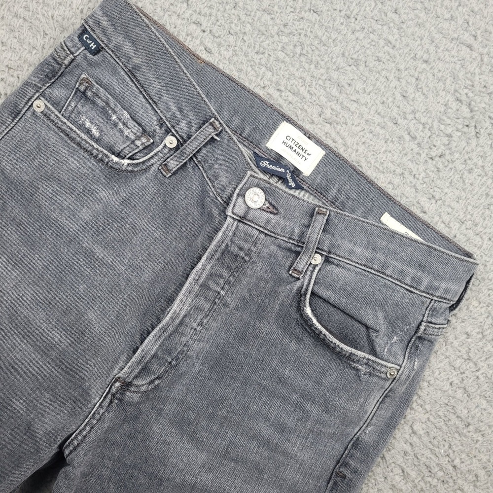 Citizens of Humanity Olivia Ankle Jeans Womens Size 27 Gray Button fly